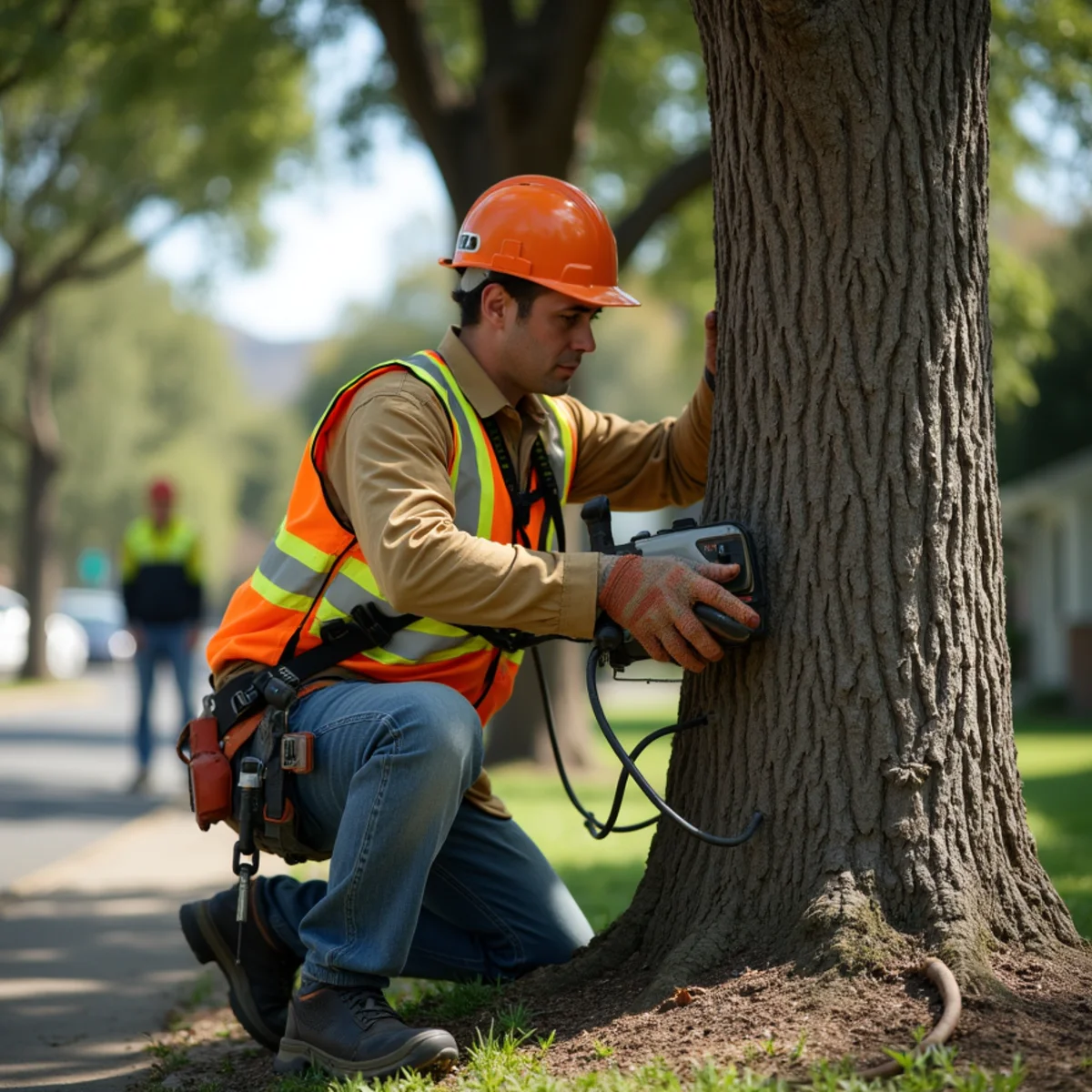 Structural training pruning on juvenile tree establishing strong central leader