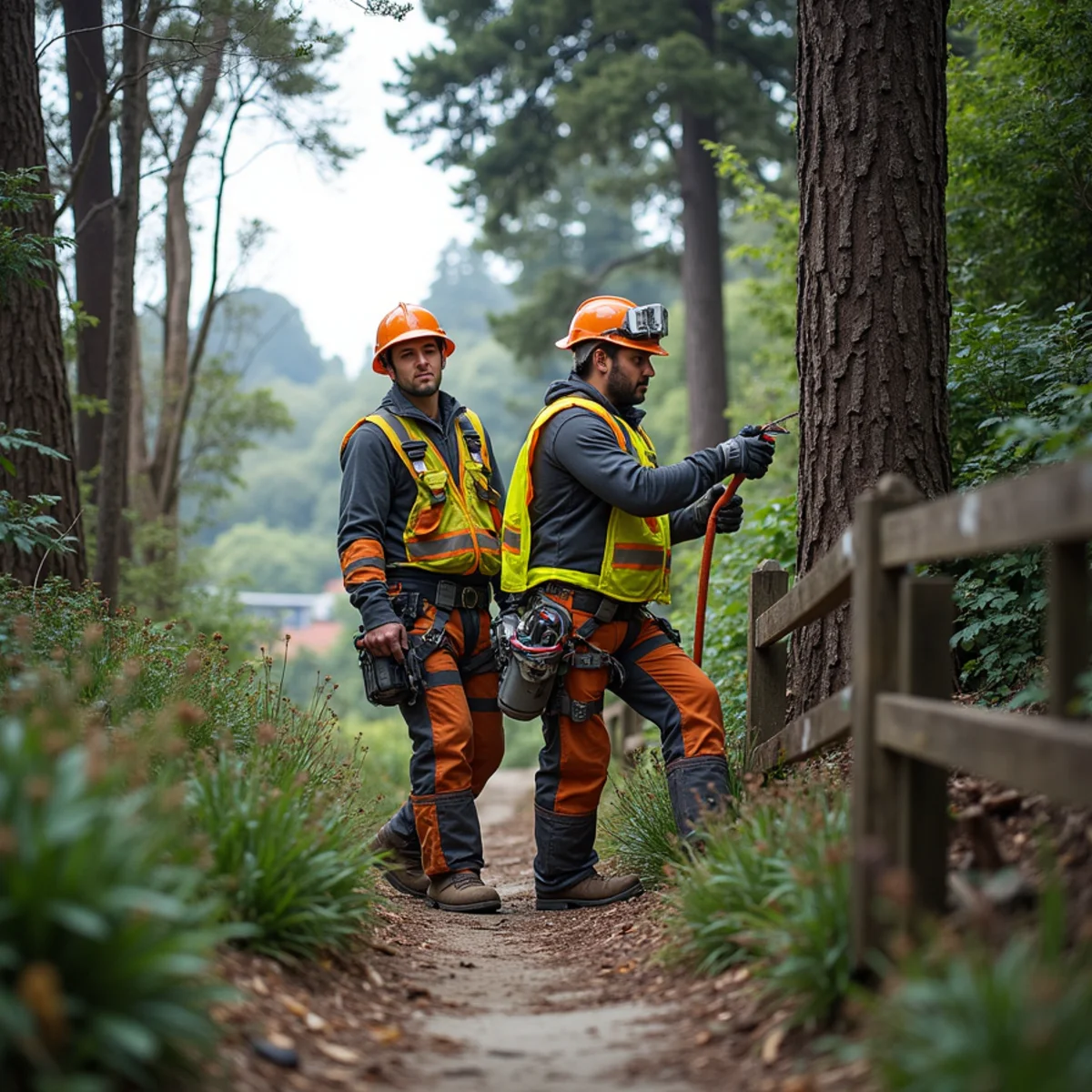 Tree Touching Power Lines: When to Call PG&E and When to Call an Arborist