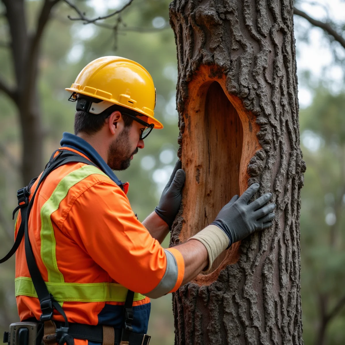 Historic tree inspection and municipal permit review in Burlingame