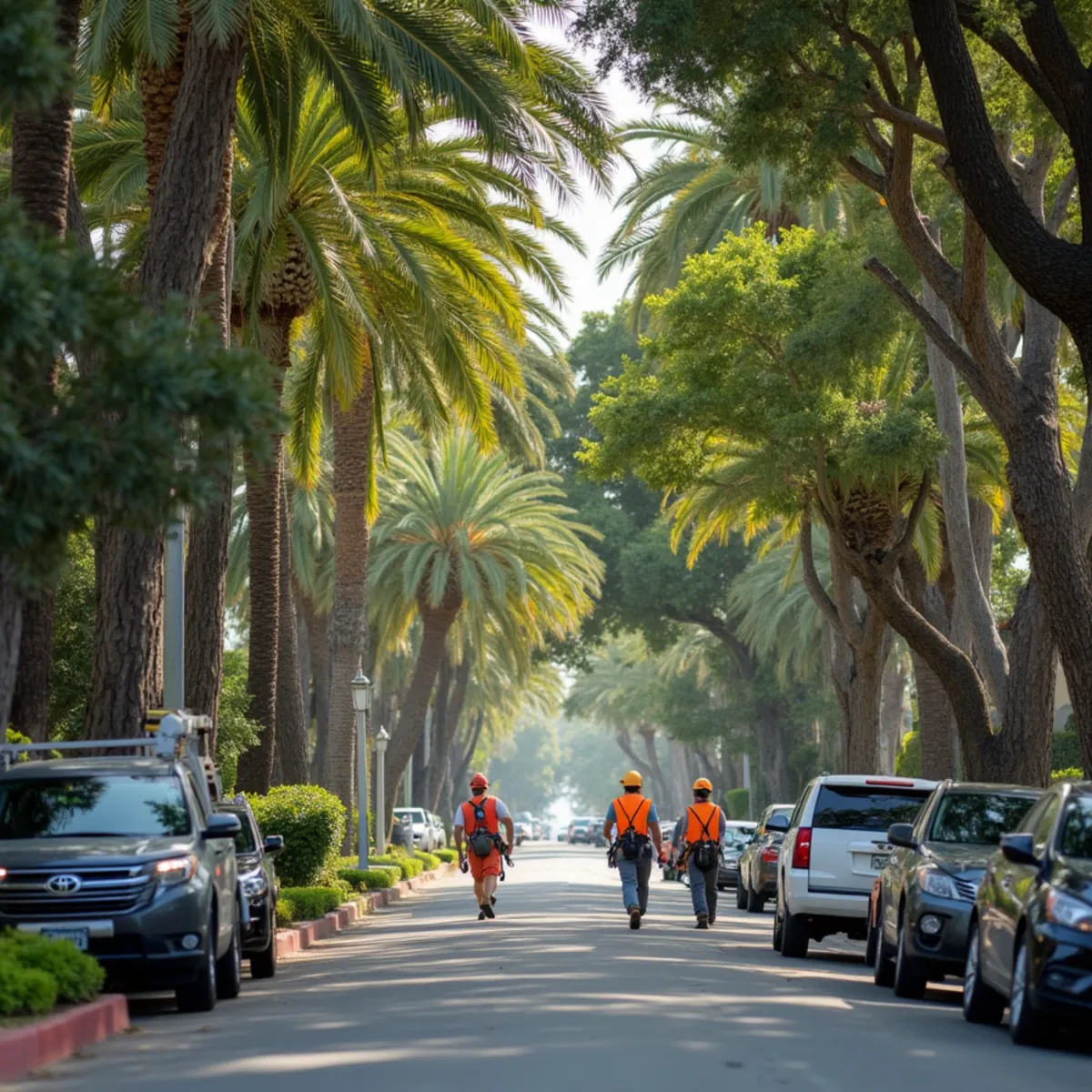 Foster City waterfront tree maintenance and maritime windbreak pruning