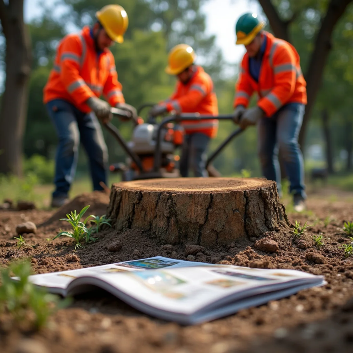 Sensitive root zone stump grinding in Portola Valley