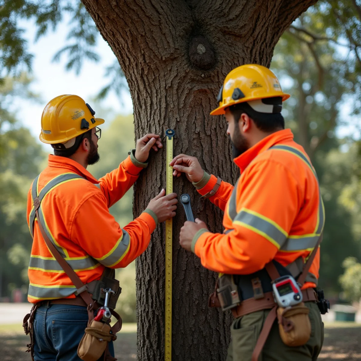 County-compliant tree health inspection and hazard evaluation