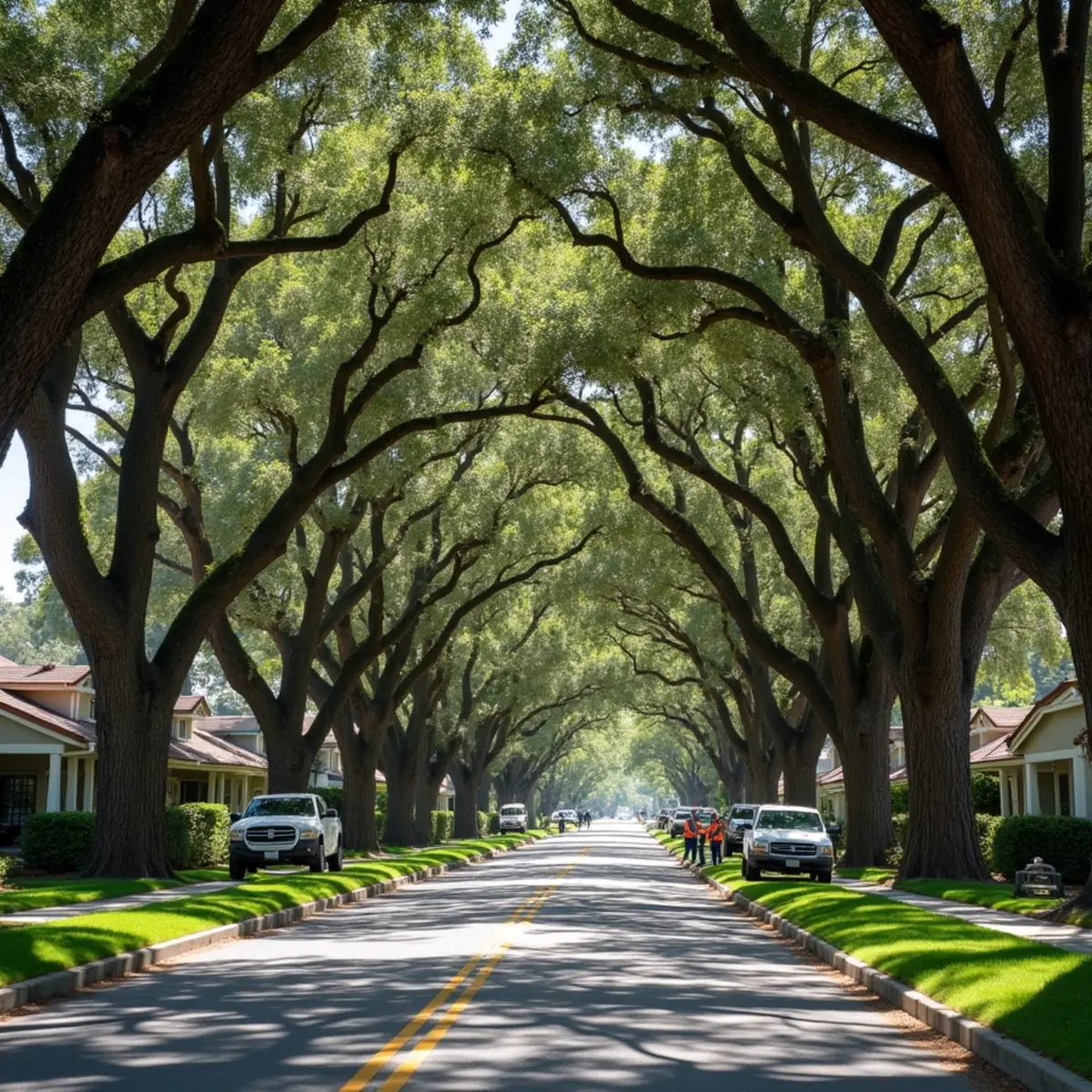 West Menlo Park oak preservation and structural canopy thinning