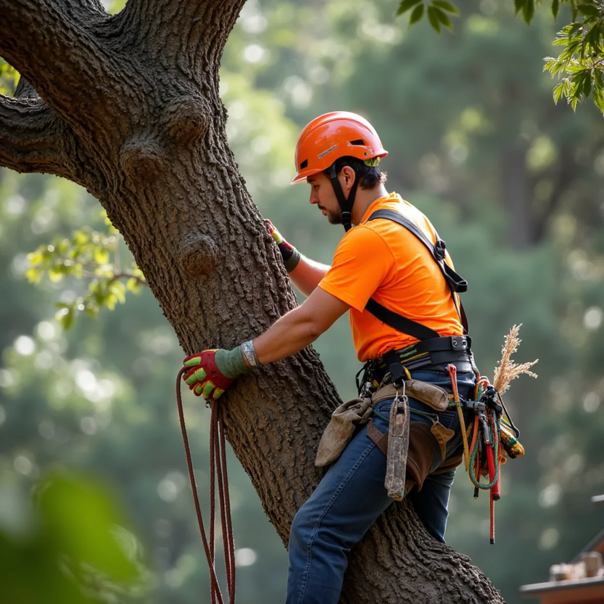 ANSI A300 precision collar pruning on West Menlo Park oak