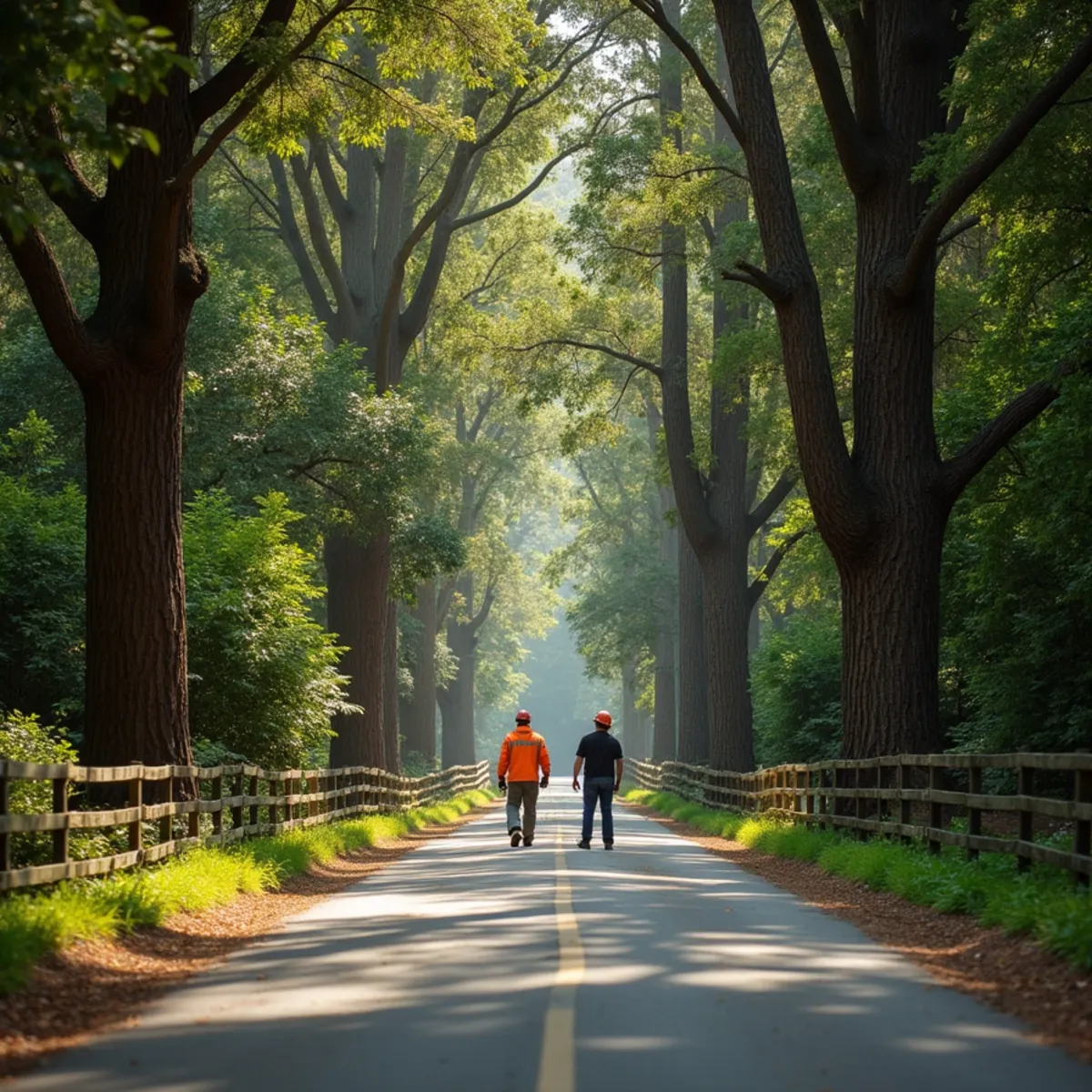 Woodside woodland canopy maintenance and rural property tree care