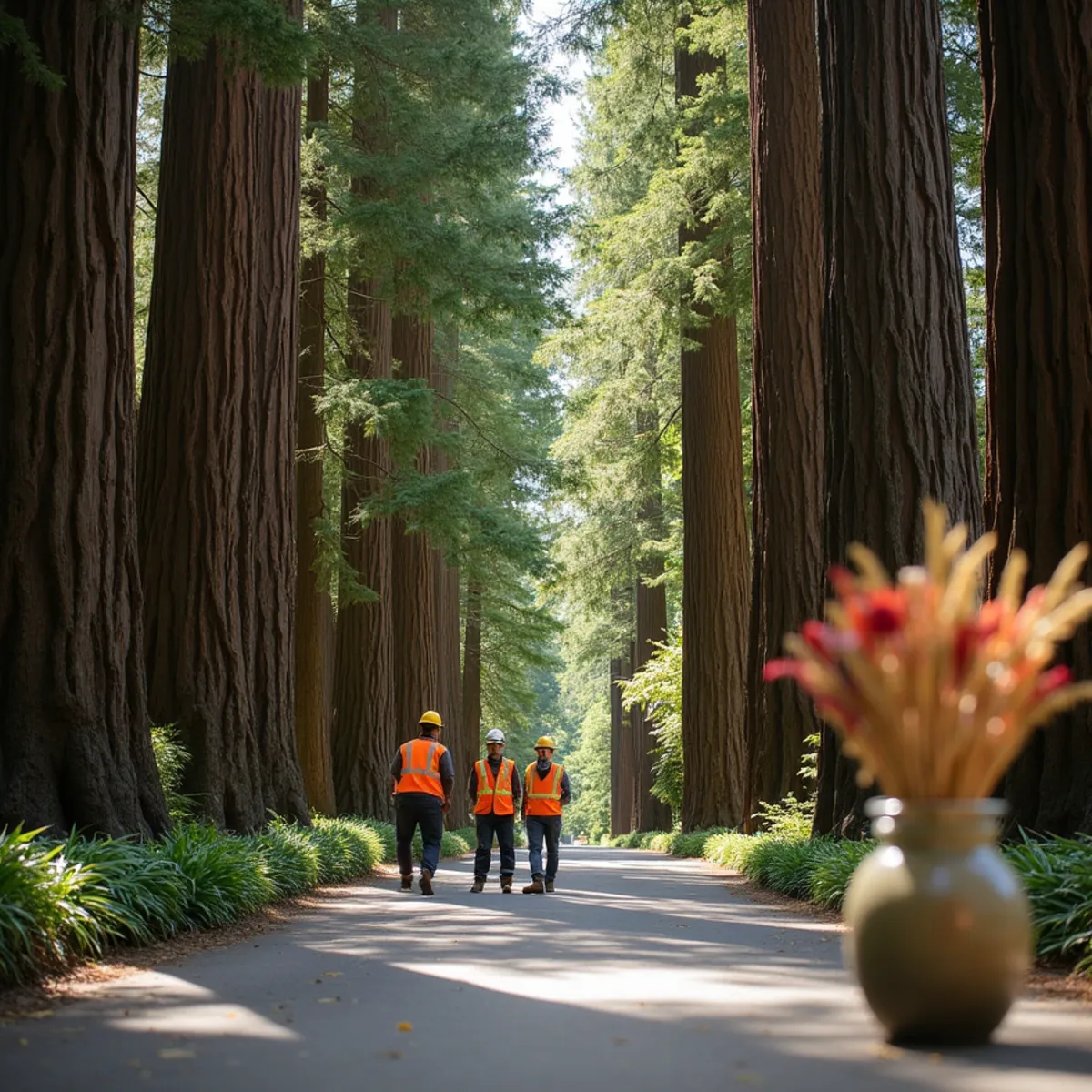 Estate tree preservation and large crane rigging services in Atherton