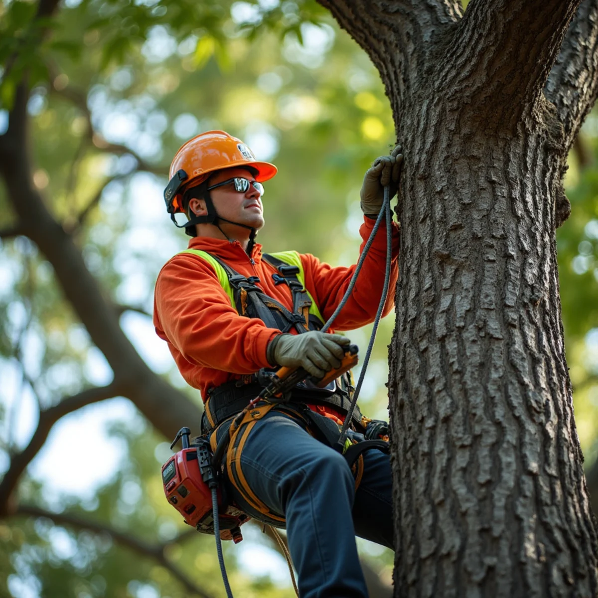 Crown cleaning removing deadwood and diseased branch collar